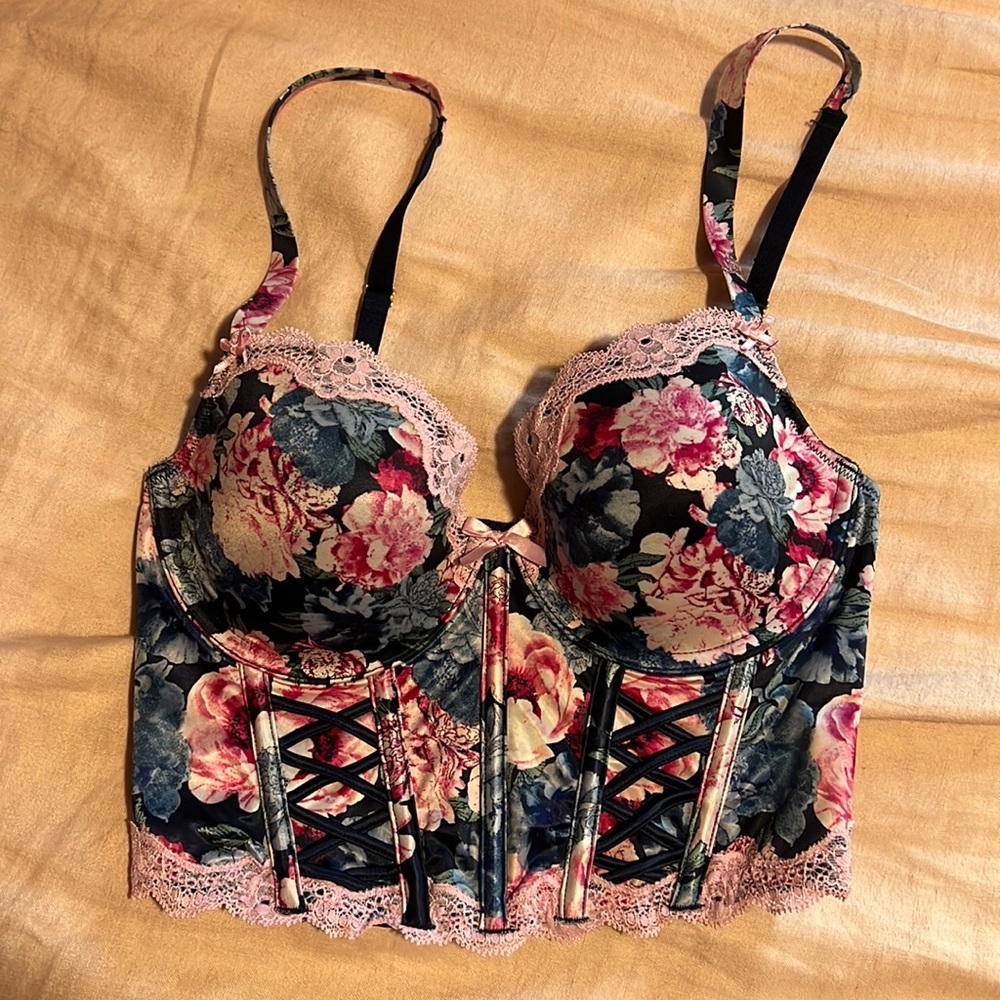 Floral Victoria Secret Corset Top